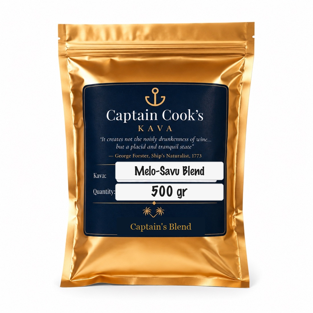 Captain's Blend Melo-Savu Captain Cook's Kava pouch