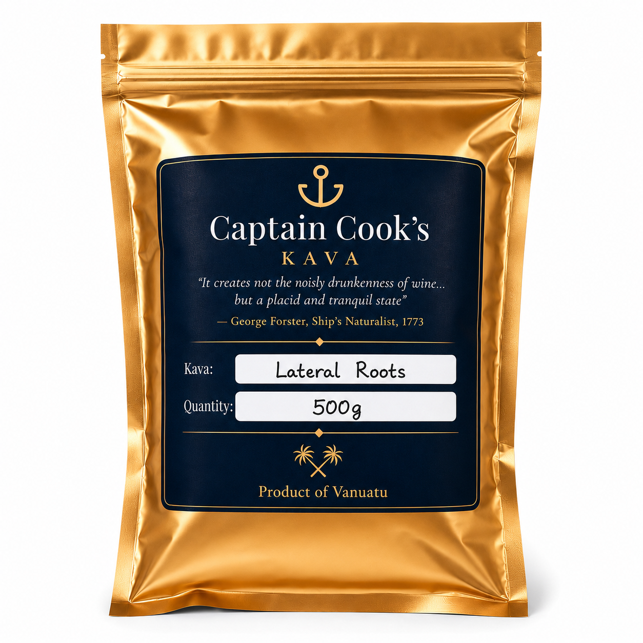 Vanuatu lateral roots Captain Cook's Kava pouch